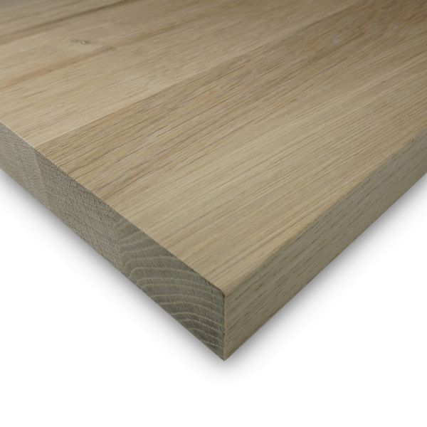 Leimholzplatte Eiche Zuschnitt 38 mm Holzplatte Möbelbau Echtholz Keilgezinkt